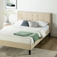 thumbnail image 4 of Zinus Ibidun 40" Upholstered Platform Bed Frame, Beige, Full, 4 of 12