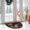 thumbnail image 2 of CURLYOOT Vintage Wine And Ripe Grapes Half Round Door Mat, Indoor Outdoor Entrance Rug, Semi Circular Area Rug, Non Slip Washable Absorbent Doormat, Laundry Room Rug 24'' x 36'', 2 of 7