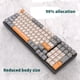 thumbnail image 3 of Injueey Teclado mecánico con cable, 100 teclas, retroiluminación, oficina, trabajo de negocios, portátil, reemplazo de teclado, Videojuegos y accesorios Interruptor azul, 3 of 6