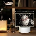 thumbnail image 6 of Fotbe Baseball Breaking Glass Pattern Acrylic Night Light Gift with 3 Color ModesTouch-Sensitive LED Lamp Perfect Gift for Mother's Day, Birthday, or Christmas, 6 of 9