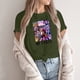 thumbnail image 4 of Movie Kpop Demon Hunters T-Shirt Summer Tshirts Casual Loose Girls T Shirt Korean Pop Anime Style Tee with Huntrix Movie Print, Streetwear Aesthetic#Army Green XL, 4 of 4