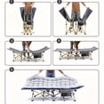 thumbnail image 4 of 75" Outdoor Folding Bed with Flip Mattress, Portable Heavy-Duty Guest Bed for Camping & Travel, 600Lbs Capacity, Includes Carry Bag, Gray/Grayblue, 4 of 11