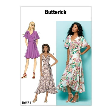Butterick Pattern MISSES' DRESS-6-8-10-12-14