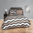 thumbnail image 1 of Beco Industries Ltd Taupe Chevron Bed in a Bag, 1 of 4