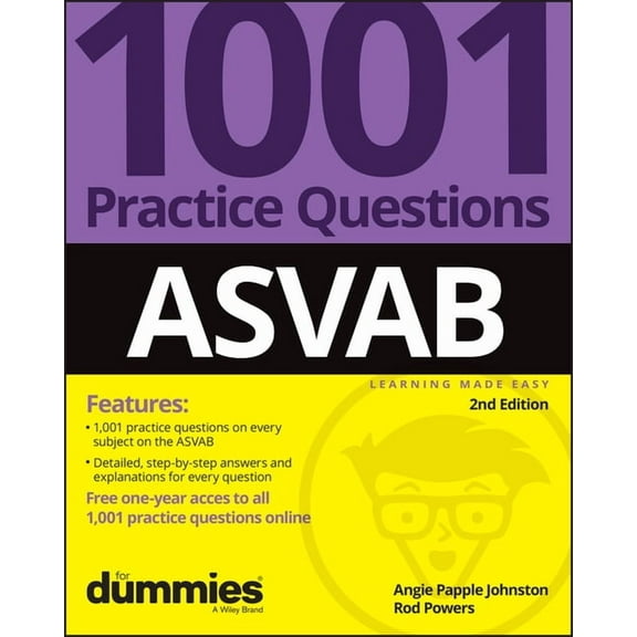 Asvab: 1001 Practice Questions for Dummies ( Online Practice), (Paperback)