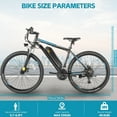 thumbnail image 4 of Elifine Electric Bike, 27.5" Ebike for Adults 500W Adult E-bicycles Electric Mountain Bike, 48V 10.4Ah Battery, Mountain E Bike, Lockable Suspension Fork Ebike for Mountain Beach Snow, UL2849, 4 of 10