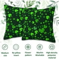 thumbnail image 4 of Lucky Clover Throw Pillow Covers Set of 2 St.Patrick''s Day Pillow Covers 18x18 Inch Modern Farmhouse Home Decorative Pillow Cases Cushion Cover for Sofa Living Room Office, 4 of 6