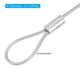 thumbnail image 2 of Candado de Cable de Seguridad Uxcell de Acero Inoxidable con Doble Bucle para Candado de Equipaje Claro, 2 of 6