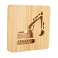 thumbnail image 2 of Luz de noche para niños, lámpara 3D de madera Digger D, luz de noche de madera, lámpara D de madera elaborada con cuidado, 2 of 12