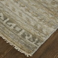 thumbnail image 3 of Feizy Payton Transitional Geometric, Gold/Tan/Ivory, 7'9" x 9'9" Area Rug Sheen Fade Resistant Global Distressed Floor Rug for Living room Bedroom, 3 of 7