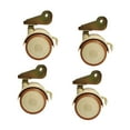 thumbnail image 4 of 4 Pcs Swivel Caster Wheels U Bracket Casters Brake Wheels with Mute Moving for Furniture Cribs and Tables, 4 of 9