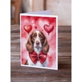 thumbnail image 2 of Welsh Springer Spaniel My Valentine Greeting Cards Pack of 8 7 in x 5 in, 2 of 3
