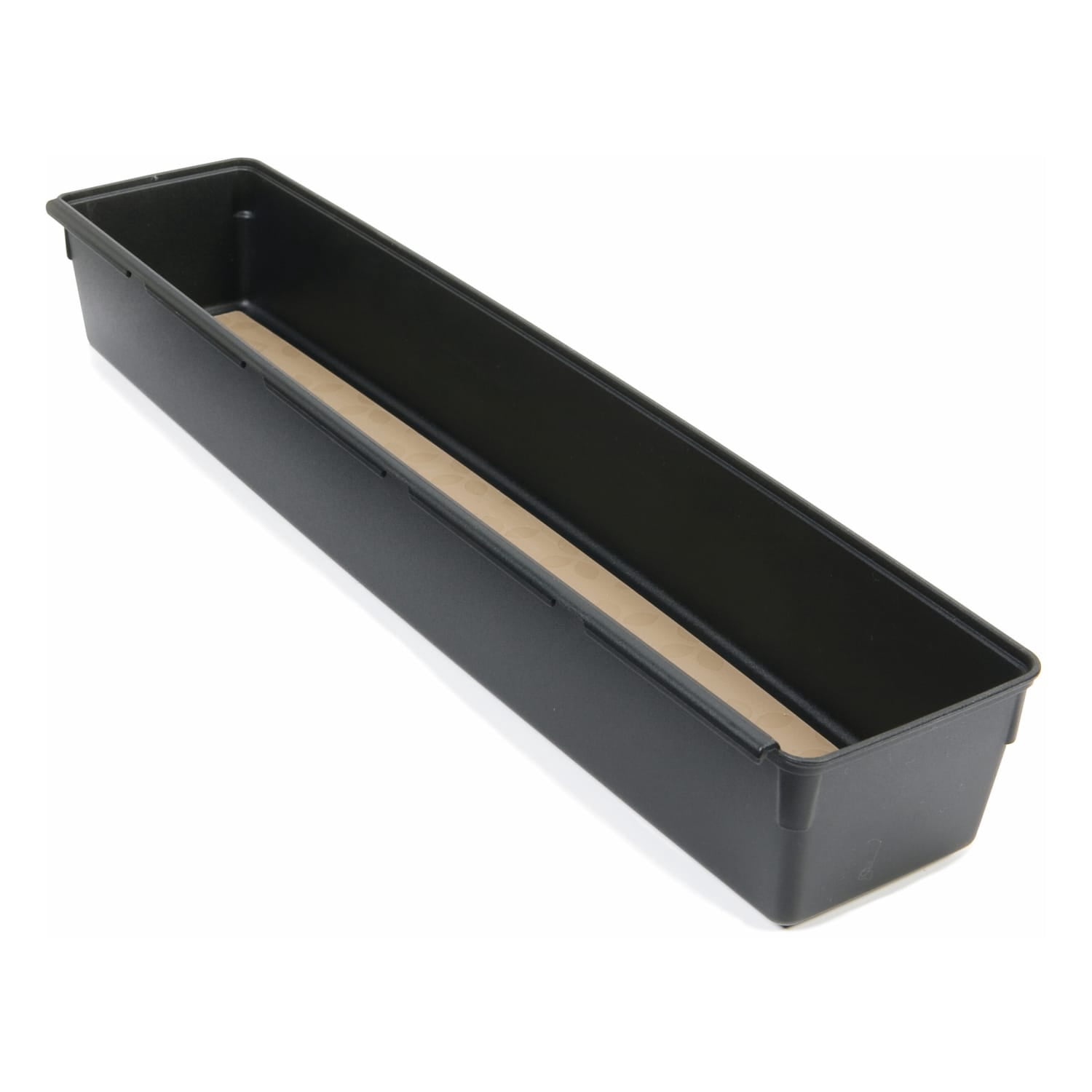 (6 pack) Rubbermaid, Drawer Organizer, Black, 3" x 15"