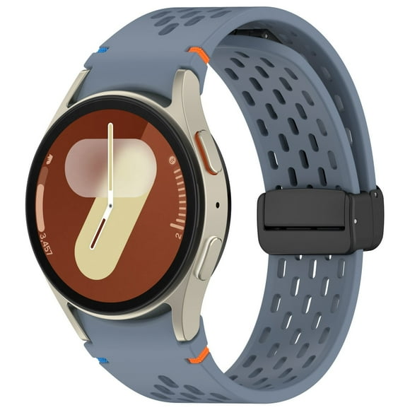 22MM FE correa de silicona reloj deportivo con cierre desplegable transpirable agujero de diseño