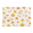 thumbnail image 2 of 2 Piece Soft Bathroom Rug Set Yellow Maple Leaf Pattern Bath Mat and U-Shaped Toilet Contour Rug (16"x24"+20"x24"), 2 of 9