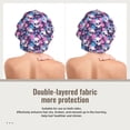 thumbnail image 2 of Kdxio Skull Flower Blue Pattern Satin Bonnet Silk Bonnet Hair Bonnet for Sleeping Hair Bonnets for Women Curly Natural Hair, 2 of 6