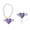 Purple, variant on Sunjoy Tech 1 Set Tumbler Straw Cover Faux Pearl Chain Love Heart Wing Charm Water Cup Mug Handle Decoration Straw Tip Plug Topper Protector Tumbler Accessories