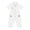 Ivory, variant on Toddler Kids Wild One Birthday Outfit One Piece Zookeeper Jumpsuit Button Down Coveralls Army Green 9-12M