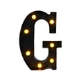 thumbnail image 1 of Lámpara de letras de marquesina, luz de letrero del alfabeto iluminada, decoración navideña, luz de letras de marquesina LED decorativa blanca cálida G 598 x 858 x 157 pulgadas, 1 of 8
