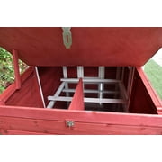 77 Solid Wood Backyard Chicken Coop with 2 Nesting Boxes