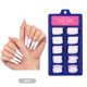 thumbnail image 4 of 100 uñas postizas de color blanco puro, tamaño pequeño, en caja azul, 10 medidas diferentes, material ABS duradero, ideal para manicura en casa o salones de belleza, sin pegamento incluido., 4 of 6