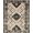 Black Beige Rust, Pattern 7, variant on Design&I 8'x10' Washable Area Rug Sleek Flatweave Pet Friendly Long Hallway Abstract Motif Minimalist Interlocking Border Entryway for King Size Bedroom, Under Bed