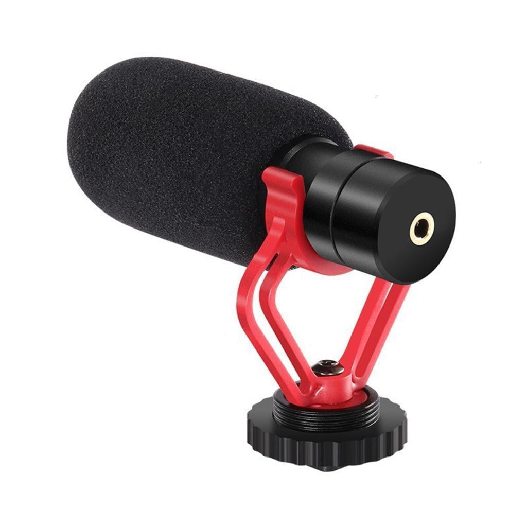 Microphone Video Podcast Condenser Interviewing Microphone with 3.5mm Port For Smartphone Camera Streaming Broadcast