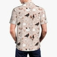 thumbnail image 5 of Vsdgher Funny Chicken Print Men's Short Sleeve Stretch Polo Shirt, Moisture-Wicking Performance Polo Shirt, 5 of 8