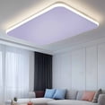 thumbnail image 2 of Pure Lavender Fluorescent Light Covers, Simple Solid Color Magnetic Light Covers for Ceiling Lights, Fluorescent Ceiling Shade Filters for Classroom Bedroom Office 4x2Ft x 1PCS, 2 of 8