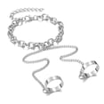 thumbnail image 5 of Joernso 1 Set Finger Ring Integrated Artistic Alloy Chain Design Ring Set Jewelry Accessories, 5 of 8