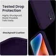 thumbnail image 4 of for iPhone 14 Case, Silicone Upgraded [Camera Protection] Phone Case with [2 Screen Protectors], Soft Anti-Scratch Microfiber Lining Inside, 6.1 inch, Purple, 4 of 11
