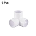 thumbnail image 4 of 6 Paquete PVC Codo Montaje, 1-1/2 Pulgadas 3 Vías PVC Tubo Accesorio Conectores para Bricolaje PVC Estante Jardín Soporte Estructura Almacenamiento Marco, 4 of 7