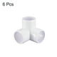 thumbnail image 4 of 6 Paquete PVC Codo Montaje, 1-1/2 Pulgadas 3 Vías PVC Tubo Accesorio Conectores para Bricolaje PVC Estante Jardín Soporte Estructura Almacenamiento Marco, 4 of 7