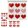 thumbnail image 7 of 2024 Valentine's Day decorative shower curtain, bathroom four-piece set Rose shower curtain decoration set Printed Waterproof shower curtain Anti-slip mat, 7 of 7