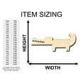 thumbnail image 2 of Unfinished Wood Cute Crocodile Alligator Shape - Craft - up to 46" DIY 16" / 3/4", 2 of 3