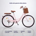 thumbnail image 2 of Bicicleta Neon Urbana Rodada 26 Con Canastilla Color Rosa, 2 of 7