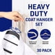 thumbnail image 2 of Perchas para ropa Lifemaster Dry Wet, 30 unidades, resistentes, negras, 2 of 5