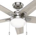 thumbnail image 3 of Ventilador de techo HUNTER Khamsin Níquel 44pulgadas, 3 of 5