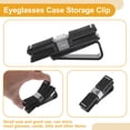 thumbnail image 6 of Unique Bargains Car Sunglasses Clip Universal Sun Visor Eyeglasses Holder Clip Plastic,Rhinestones Black 10x1.8cm 1 Pcs, 6 of 7