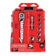 thumbnail image 2 of Craftsman 3/8 in. drive SAE 6 Point Socket and Ratchet Set 11 pc. - Case Of: 1; Each Pack Qty: 11; Total Items Qty: 11, 2 of 3