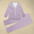 thumbnail image 2 of JIUKE Christms Pajamas for Family Satin Pajamas Button down Sleepwear Long Sleeve Comfy Loungewear Matching Sets, 2 of 4