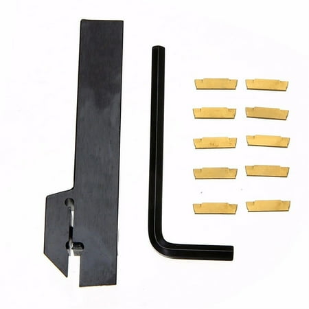 

GLFILL Mgehr1616-3 Lathe Turning Holder Boring Bar + 10Pcs Mgmn300 Insert Set