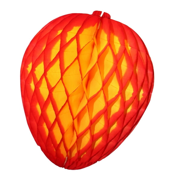 3-pack Devra Party 14 Inch Large Honeycomb Tissue Paper Red Mango Decoration