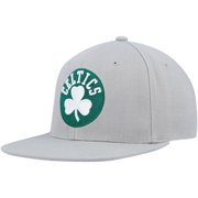 Mens Mitchell & Ness Gray Boston Celtics Side Core 2.0 Snapback Hat