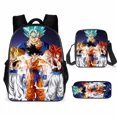thumbnail image 4 of Mochila con personajes de anime de Dragon Ball Z, nueva mochila de 3 piezas con dibujos animados de Super Saiyan Wukong para estudiantes, bolsa para libros, caja de comida y estuche para bolígrafos, 4 of 4