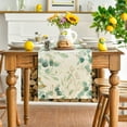 thumbnail image 6 of Smile Greenery Eucalyptus Table Runner for Spring Summer 13 x 36, Off White, 6 of 8