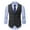 Dark Gray, variant on XMMSWDLA Tops for Men Single-breasted Vest Gilet Fit Breathable Business Casual Streetwear Jacket
