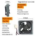 thumbnail image 2 of Emlimny Upgraded OEM DA81-06013A U92C12MS1B3-52 DA31-00287A Refrigerator Evaporator Fan Motor for Samsung, Compatible with Samsung: RF28HMEDBSR/AA RF28HFEDTSR/AA, RF26HFENDSL/AA, 2 of 6
