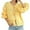 Yellow, variant on Elegant Women's Sweater Coat Cardigan Featuring Drawstring Round Neck and Delicate Lace Detail for Everyday Casual Wear In Autumn Winter Seasons Black M