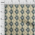 thumbnail image 1 of oneOone Georgette Viscose Fabric Leaves & Floral Block Print Sewing Fabric BTY 42 Inch Wide, 1 of 4